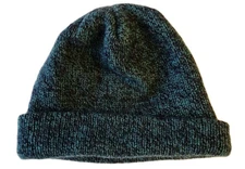 Vintage EMS Eastern Mountain Sports Knit Beanie Toque Hat Cap Wool Green USA