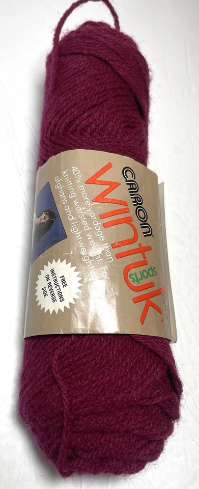 CARON WINTUK YARN SPORT. 1PARTIALPK. BURGUNDY. I Combine Shipping, Read Details. - Image 3 of 3