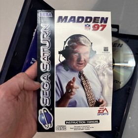 Sega Saturn Game Madden NFL 97 Boxed with Manual