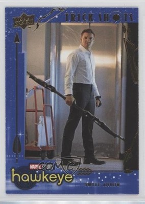2023 Upper Deck Marvel Studios Trick Shots Blue 149/199 Hawkeye Smoke Arrow 03w2