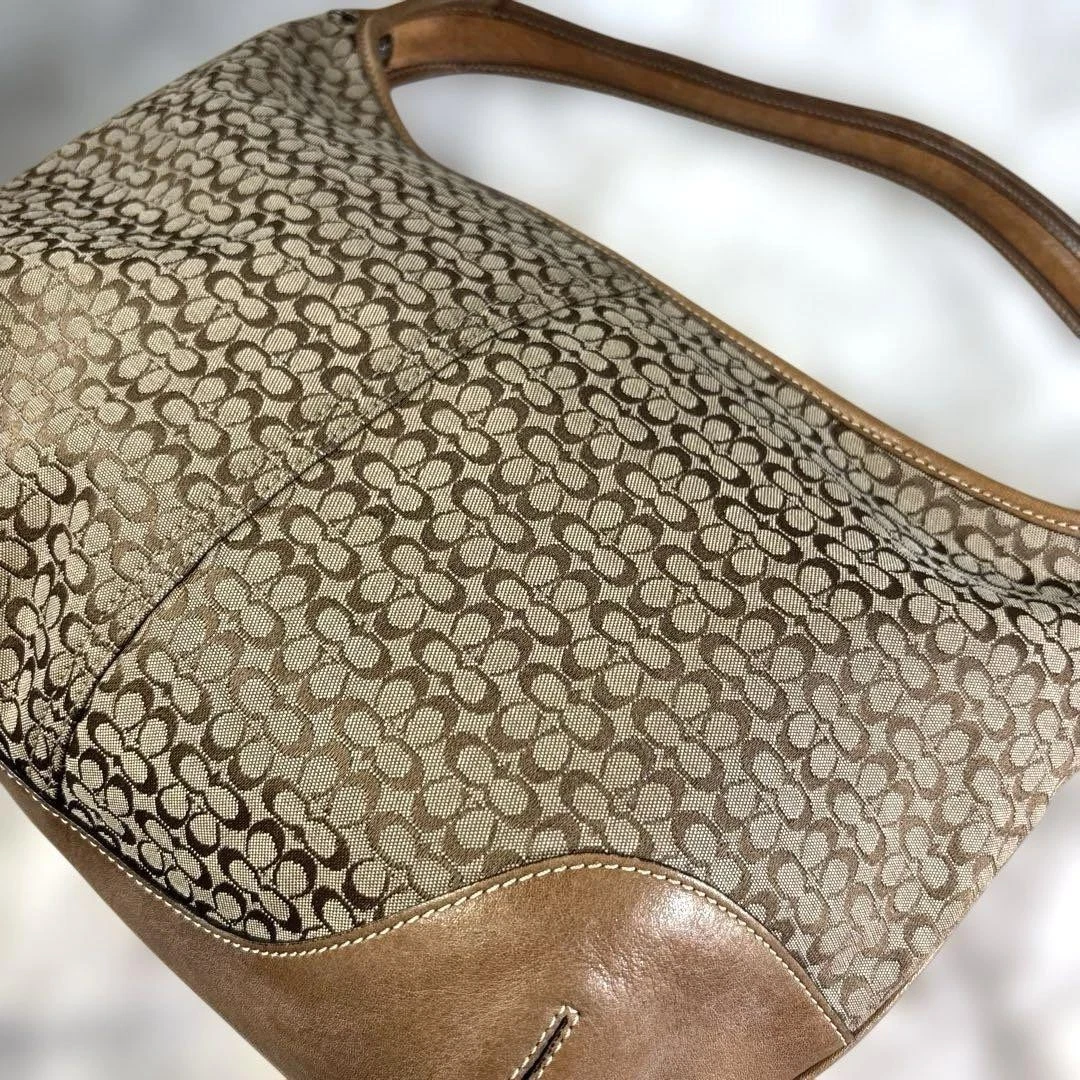 MEDEA Authentic COACH coach one shoulder bag half moon semi circle 6617