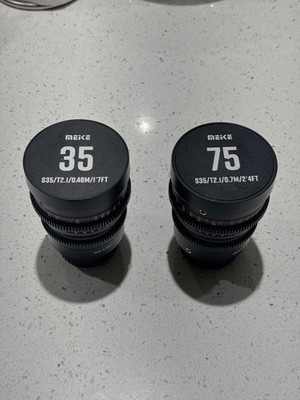 Meike 35mm &75mm T2.1 Cine Lens |  270-Degree Focus Rotation | (EF Mount) PRO