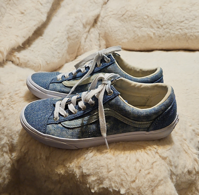 VANS Old Skool Blue Denim Lace Up Cushioned Men display picture 3