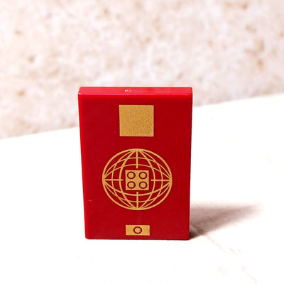 New LEGO Elevator Key Pad Global Office Building Otis Printed 2x3 Dark Red Gold