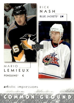 2002-03 Upper Deck Artistic Impressions Mario Lemieux Rick Nash Common Ground