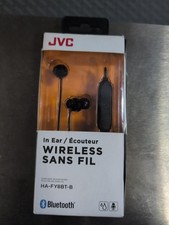 JVC HA-FY8BT Bluetooth Wireless Earphones Black Open Box  62