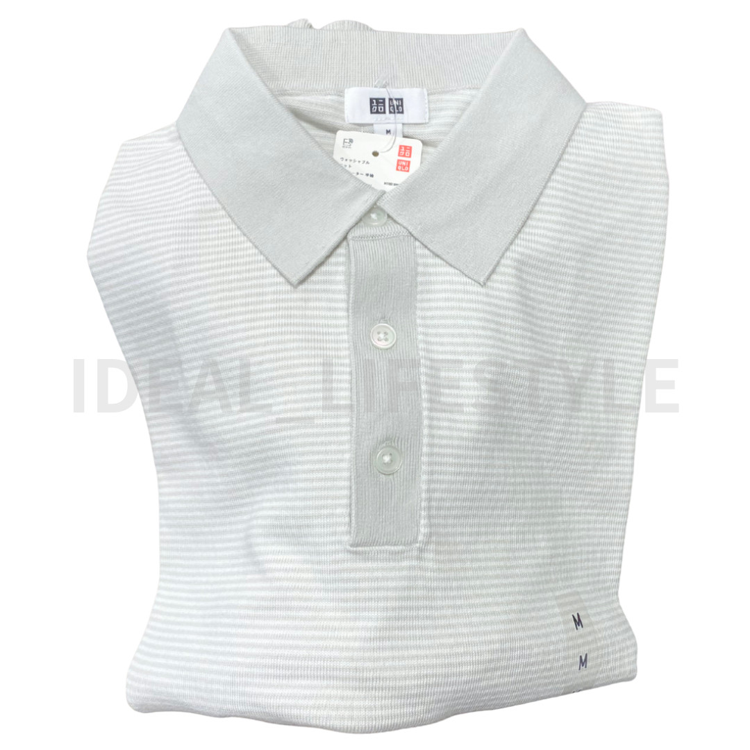 UNIQLO Washable Knitted Polo Sweater S-4XL Short Sleeve Collared Men 485611 NWT thumbnail 6