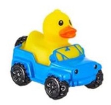 RARE Duck In BLUE Jeep Rubber Duck Dash Ornament Collectible Duck Duck Jeep