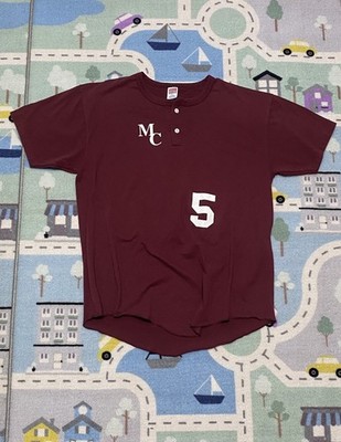 Vintage Made in USA Soffee Shirts Single Stitch MC Baseball Jersey XL Number 5