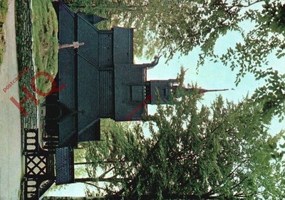 Ansichtskarte_ Norwegen, Fantoft Stavkirke, Stabkirche