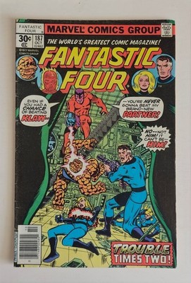 FANTASTIC FOUR #187 - Oct. 1977 - IMPOSSIBLE MAN, Klaw, MOLECULE MAN - PEREZ art