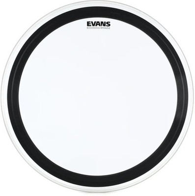 Evans EMAD2 Clear Bass Batter Head - 24''