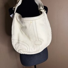 Borsa a tracolla Kipling Luxury Collection Hobo in pelle bianca con cuciture