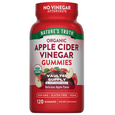 Nature  s Truth Organic Apple Cider Vinegar Gummies 120 Count   500mg, Vegan, ACV