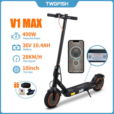 Twofish V1 MAX Elektroroller 25km Reichweite 10-Zoll-Reifen klappbar EU SPOT