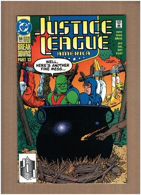 Justice League America #59 DC Comics 1992 BLUE BEETLE Keith Giffen VF+ 8.5