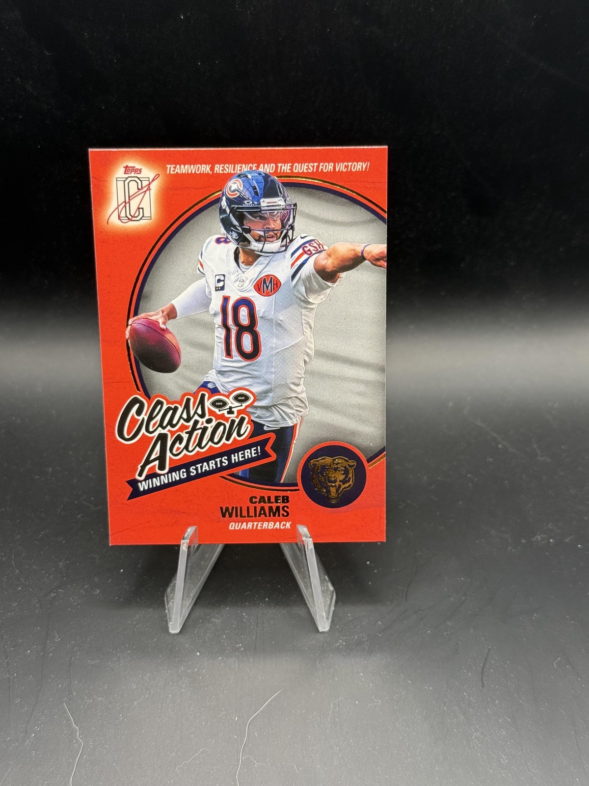 2025 Topps Signature Class #CA-6 Caleb Williams Class Action Bears