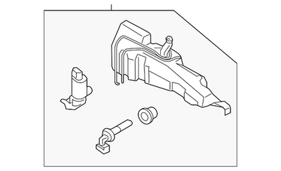 #ad Genuine Ford Washer Reservoir LJ7Z 17618 J $123.42
