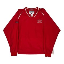 Champion Windbreaker - Large Red Nylon