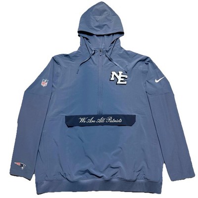 Nike New England Patriots 2025 Rivalries Sideline Anorak Half-Zip Hoodie Jacket