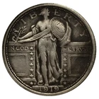 1919 D Standing Liberty Quarter High relief version---As shown in the figure
