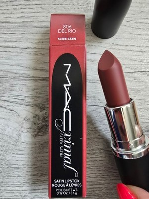 MAC Macximal Sleek Satin Lippenstift | 806 Del Rio | 3,5g/0,12oz | Neu im Karton  Authentisch