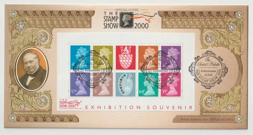 22/5/2000 UK GB FDC - Artists Palette: Miniature Sheet - Benham BLCS181b - Kidde