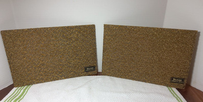 Vintage Wharfedale W20 D Achromartic Systems  Speaker Covers, 12 5/8'' x 8 3/8'' 