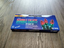 NEW NOMA Double Lights Two Filaments Two Colors Rare Lights Vtg Red Green