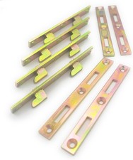 METAL MAGERY Bed Rail Fasteners 5" Set of 4 Bed Rail Brackets Heavy Duty Bed Fra