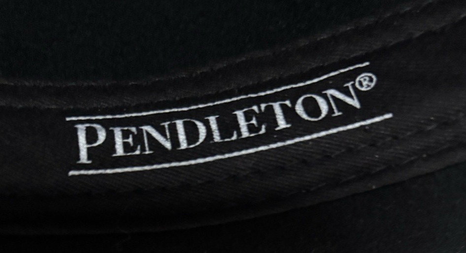 Pendleton AB196-71010 Black 100% Wool Outback Fed… - image 9