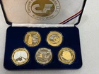 Rare Collection of 5 Canyon Fuel Skyline Mine .999 Silver 1 oz Rounds Gilded