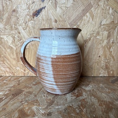 Vintage Handarbeit Studiokeramik Krug Krug signiert M Herz 17 cm