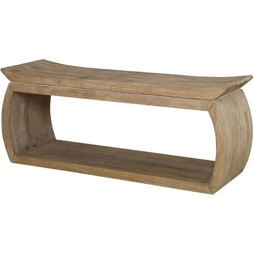 Uttermost 25204 Connor Reclaimed Elm Wood Bench - Picture 4 of 6