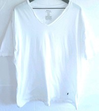 Polo Ralph Lauren Mens 2X V Neck Short Sleeve T Shirt White