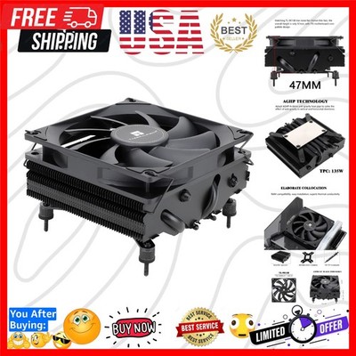 Low Profile CPU Cooler, with 92mm TL-9015B Slim PWM Fan, ITX CPU Cooler, AGHP...