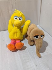 Lot Of 2 Sesame Street Big Bird And Snuffaluffagus Plush Toys