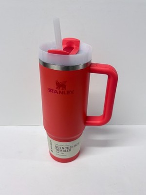 Stanley CORAL RED The Quencher H2.0 Flowstate  Tumbler 30 fl oz NEW!