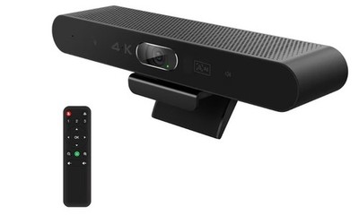 4K Pro Audio and Video Conference Room Camera with Remote Control for Windows TV