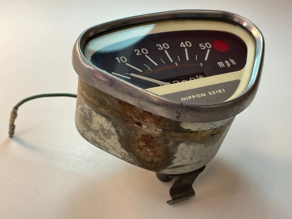 Velocímetro de 3 velocidades Honda CT70 K0 Trail 70 usado de colección 37200-098-671 Foto 2 de 4