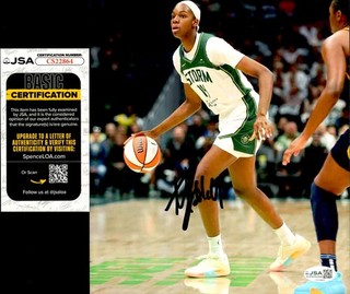 Foto pallacanestro firmata Dominique Malonga 8x10 WNBA AUTO JSA COA
