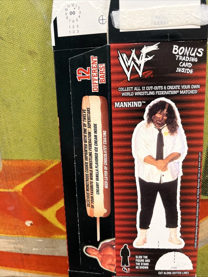 DE COLECCIÓN 2000 WWF HUMANIDAD HELADO BAR CAJA FIGURA WWE WCW RETRO BUEN HUMOR RARO Foto 4 de 4