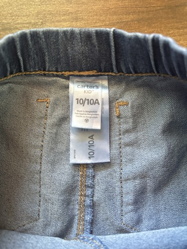 Carters Kinder Mädchen 10 mittlere Waschung Denim blau Jeans Stretch Taille ausgestelltes Bein Knöchel - Bild 10 von 10