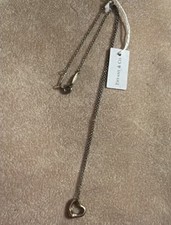 Collana Tiffany & Co. Elsa Peretti argento sterling piccola 11 mm cuore aperto 16"