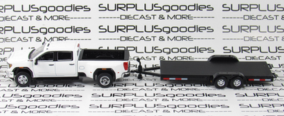 Greenlight 1:64 White 2022 GMC SIERRA 3500 Dually Pickup w/Open