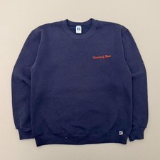 Vintage 80s Russell University Of Illinois Sweatshirt Athletic Blue USA Size Med