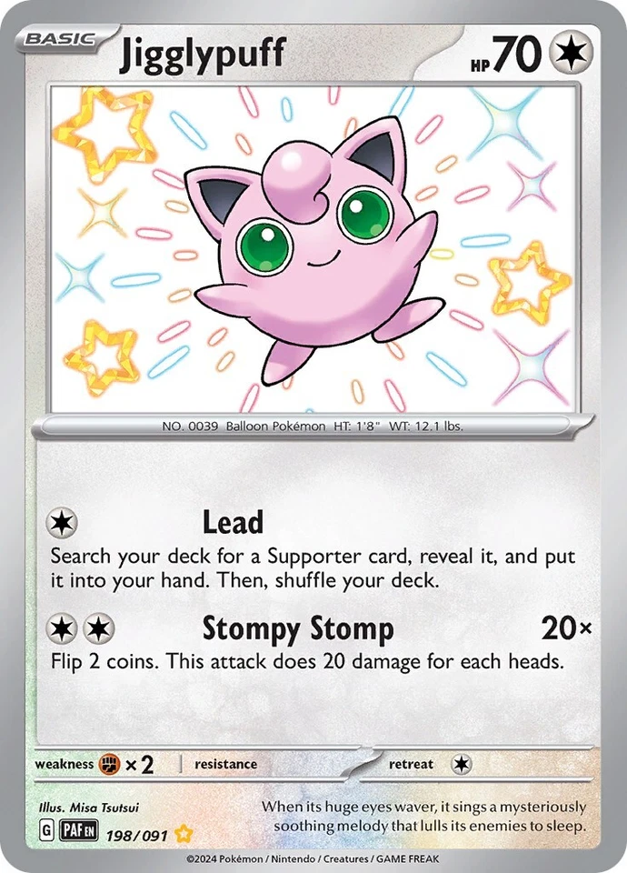 Jigglypuff 198/091 SV: Paldean Fates