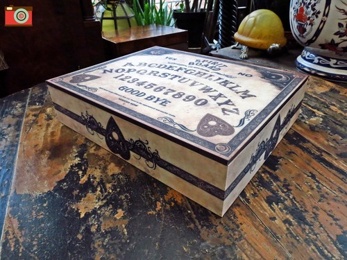 OUIJA SPIRIT BOARD JEWELLERY TRINKET BOX. Vintage Style Gothic Occult Mystic. - Picture 4 of 10