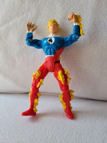 Marvel Fantastic 4 Actionfigur Johnny Storm, The Human Torch, von Toy Biz 1996 - Bild 1 von 2
