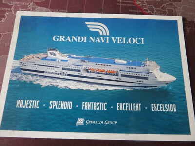 Grimaldi Lines, Grandi Navi Veloci. Postkarte